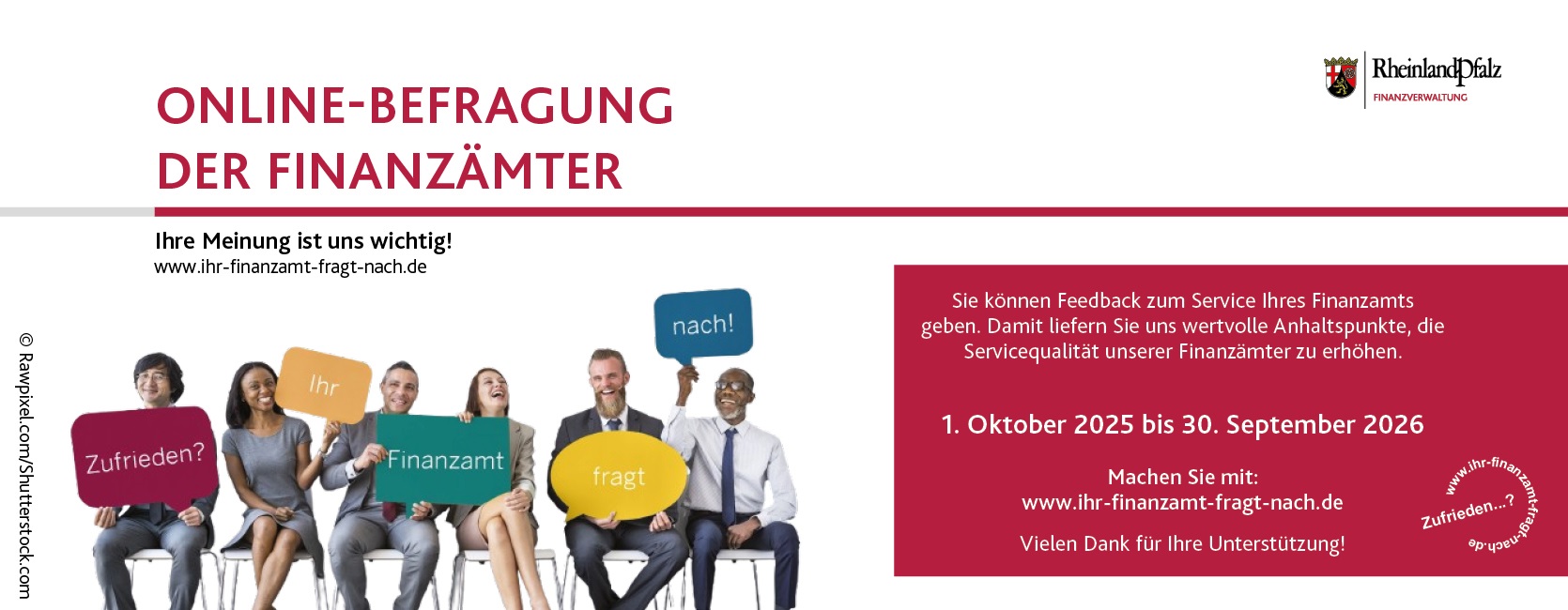 Hinweis zum Start der Bürgerbefragung ab 1.Oktober 2025